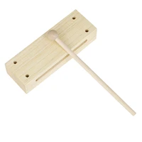 muslady square solid wood percussion instrument 2 tone wooden musical instrument with mallet dual tone musical tool