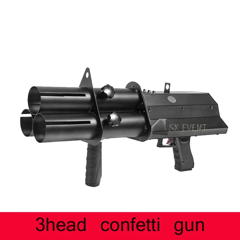 Обувь для ночного клуба вечерние конфетти машина 3 головы сцены пистолет ручной