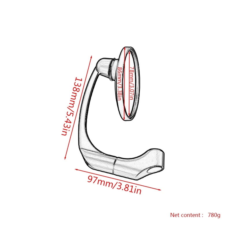 Зеркало заднего вида мотоциклетное круглое черное 10/8 мм | Автомобили и мотоциклы