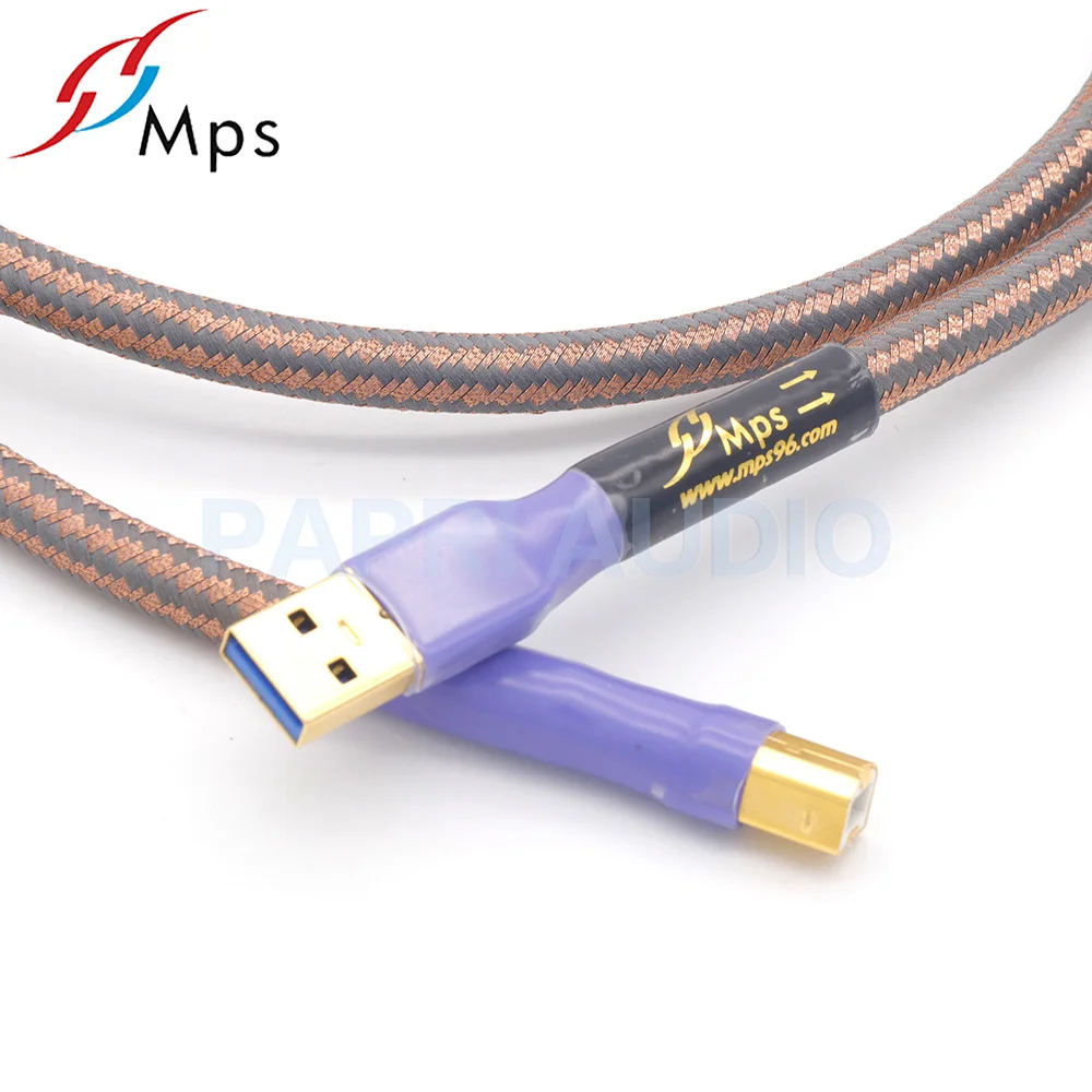 PAPRI MPS QR-USB 6N 99.99997% OCC аудио кабель HiFi позолоченный USB разъем A-A A-B разъем для передачи данных ЦАП DVD усилитель