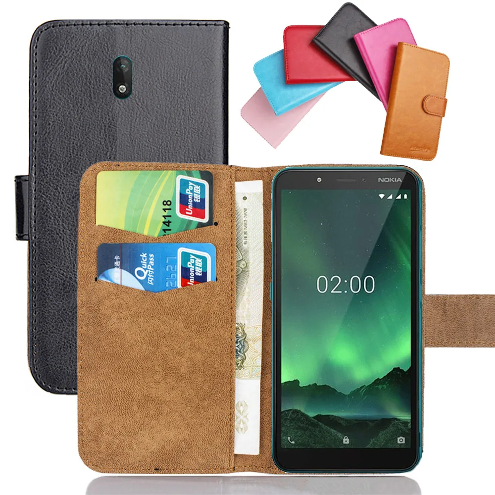 Чехол-книжка для Nokia C1 C2 Tava Tennen X5 X6 X7 7 8 6 цветов | Мобильные телефоны и аксессуары