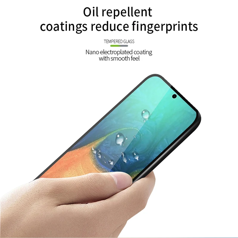 Vidrio templado para Samsung Galaxy A71, Protector de pantalla, cobertura completa, pegamento completo, vidrio de seguridad para Samsung A71-1