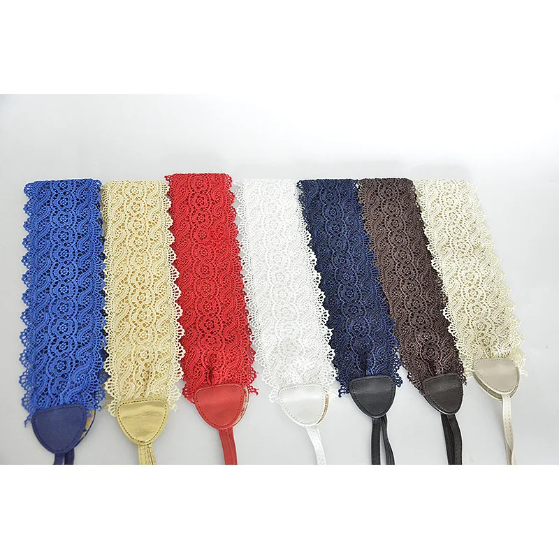 2019 черный белый цвет Широкий корсет и кружевным поясом Женская обувь Женский