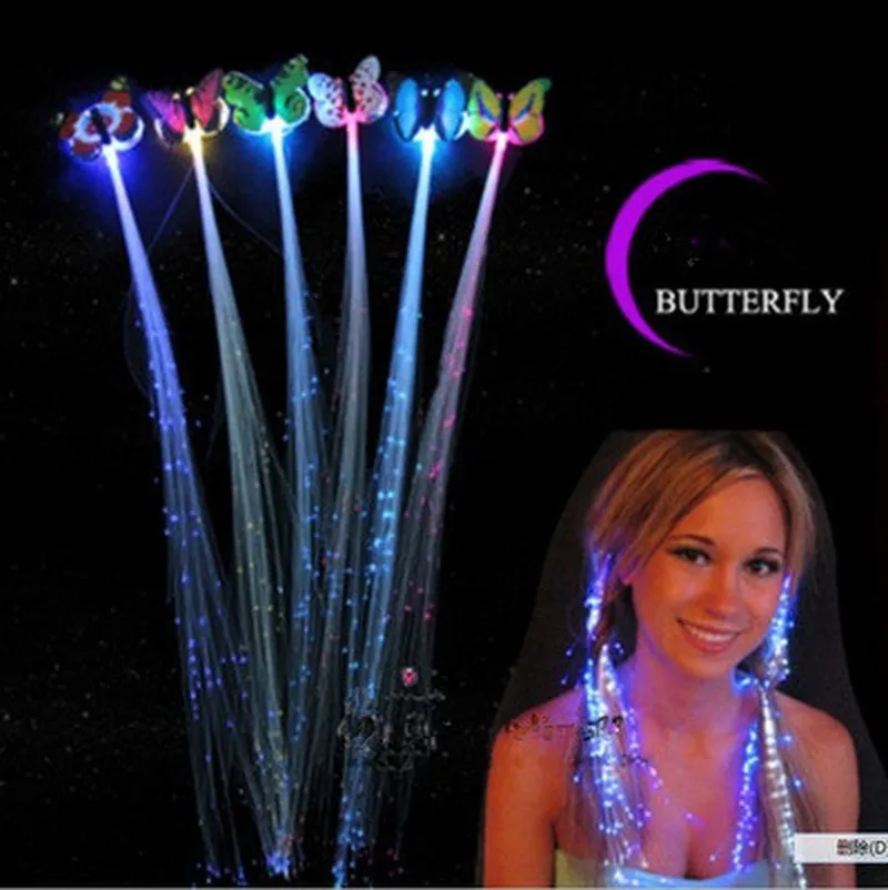 Светодиодные мигающие для волос светящаяся Люминесцентная заколка украшение