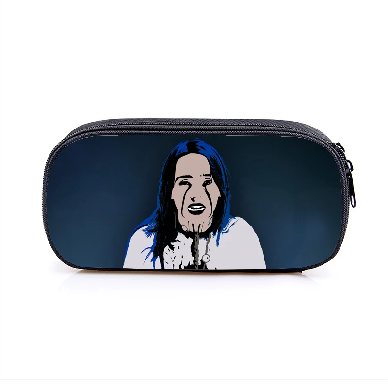 12 Billie Eilish Карандаш Чехол для девочки-подростка, косметическая сумка, школьные принадлежности канцелярские товары сумка для хранения Billie Eilish в стиле "хип-хоп" для макияжа сумка - Цвет: 12