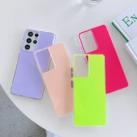 for samsung glaxy s20 plus fashion candy color glass phone case for samsung note 20 ultra wavy grain frame bumper back cover