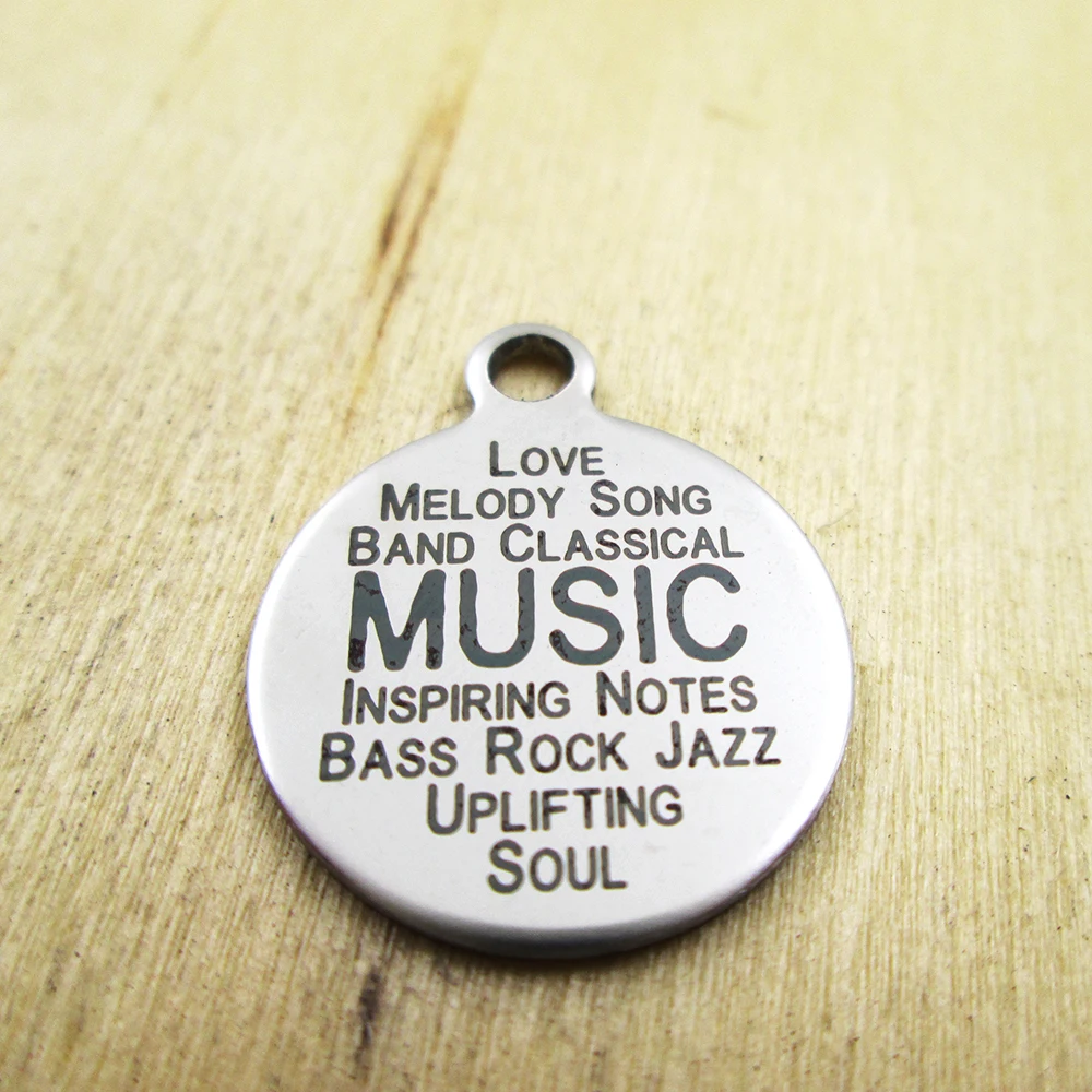 10 шт./партия-жена пожарного амулеты из нержавеющей стали лазерной гравировкой DIY