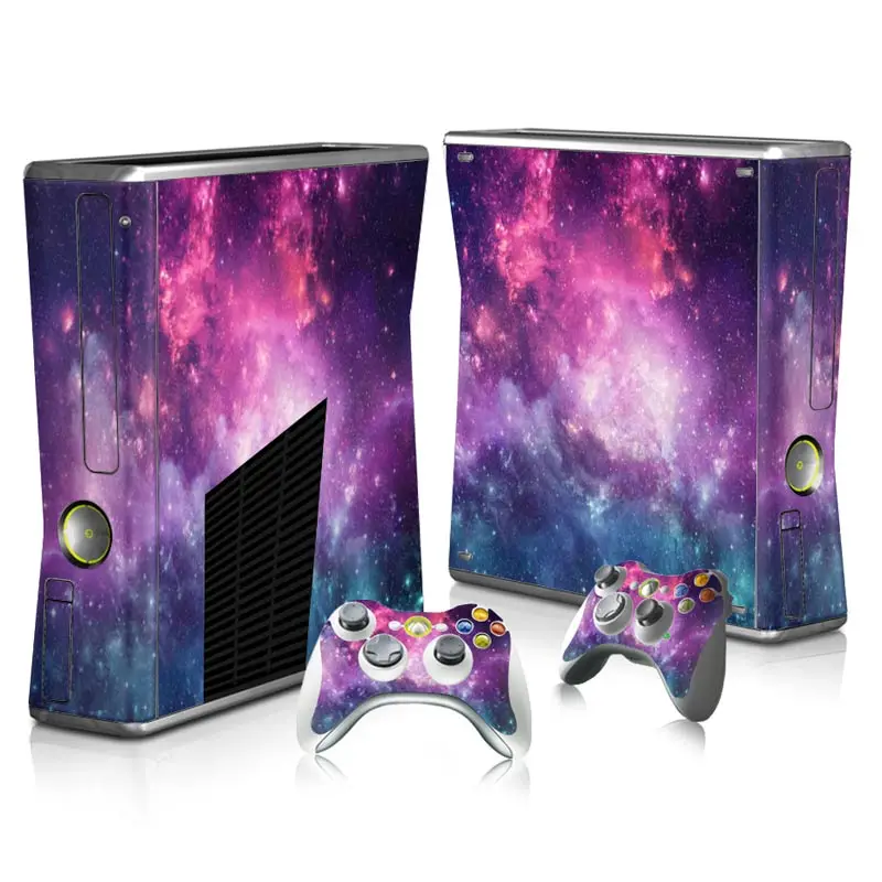 Звезда небо винил Стикеры для Xbox 360 Slim консоли + 2 контроллера крышка Комплект