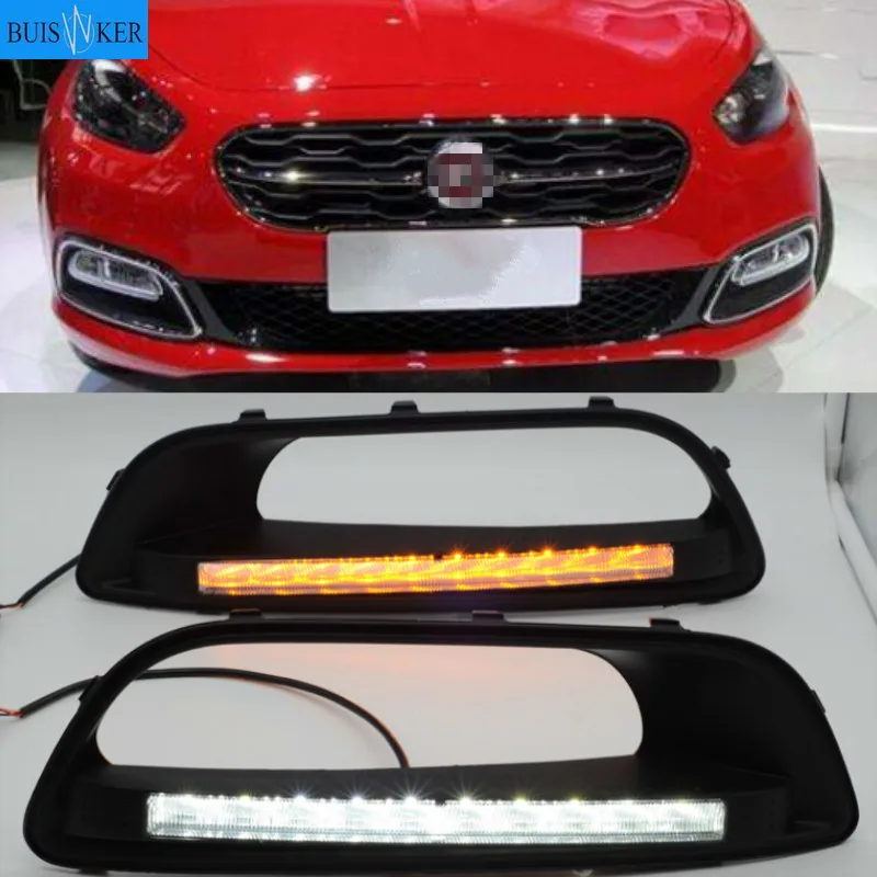 Для Fiat Viaggio 2015 2017 рама противотуманной фары противотуманные светильник стайлинга