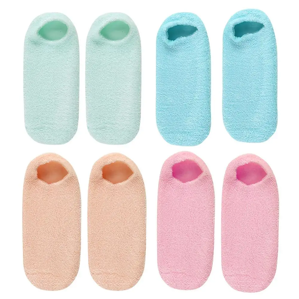 1 пара многоразовых гелевых увлажняющих носков перчатки маска для рук