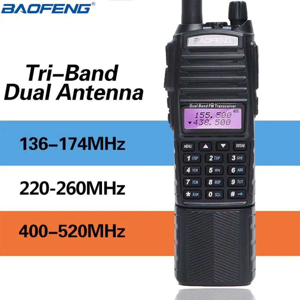 Аккумулятор BaoFeng UV-82T 3800 мАч vhf 220-260 МГц uhf band Tri-Band двухсторонний портативный