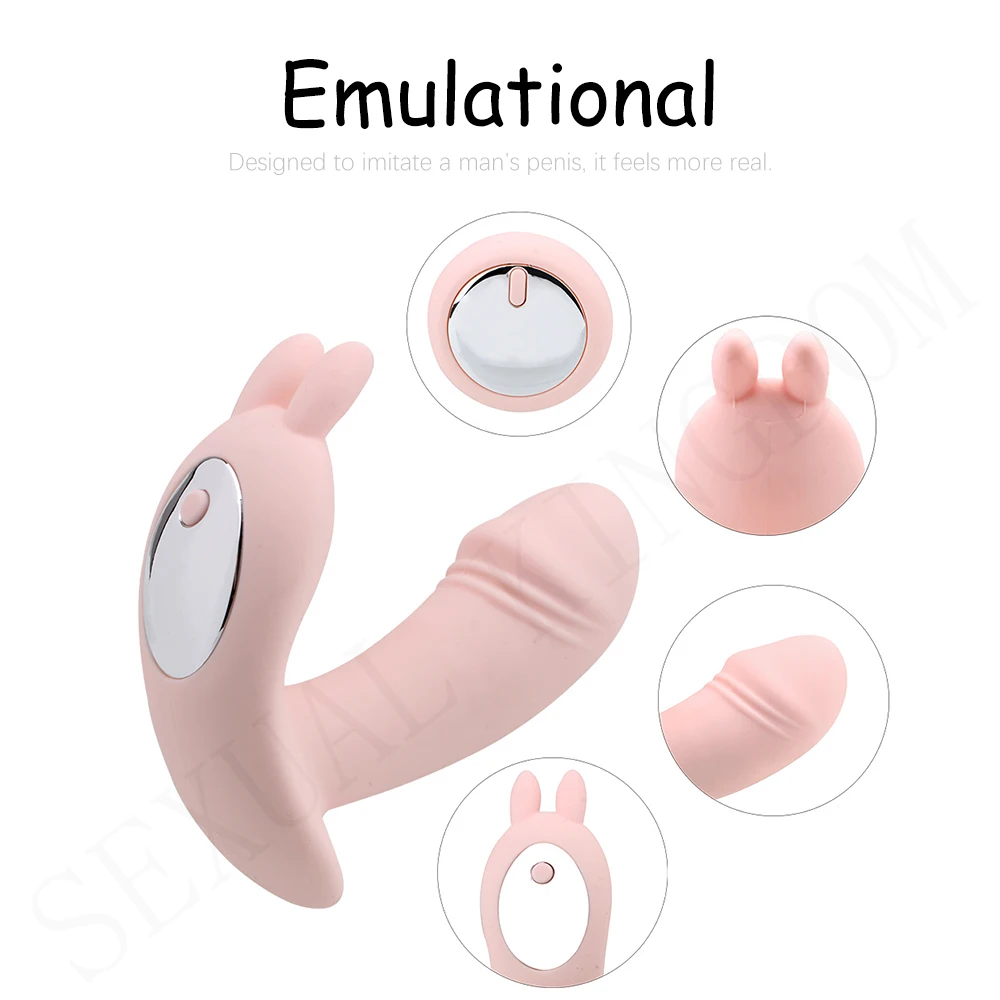 Милый носимый вибратор для женщин беспроводное дистанционной управление