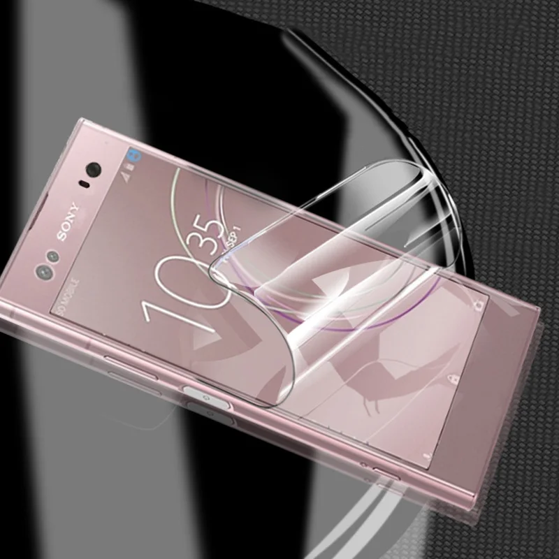 EXUNTON 3D полноэкранная мягкая защитная пленка из ТПУ для Sony Xperia XA3 XA2 XA1 Ultra Plus