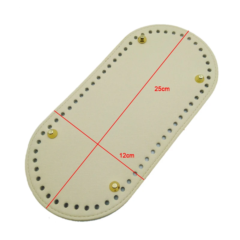 25x12cm Leather Bag Bottoms DIY Handmade Oval Long Bottom Bag Accessories for Knitting Bags handbag Crossbody Bags Bottom