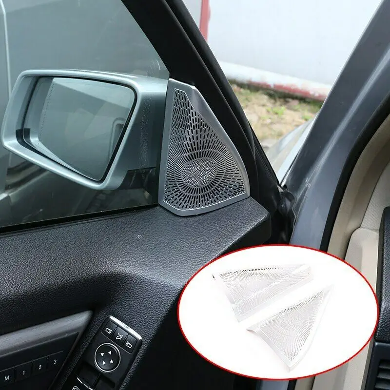 

Car Styling Door Audio Tweeter Speaker Decorative Strip Covers stickers 3D sticker For Mercedes Benz GLK Class X204 2008~2015