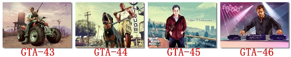 На заказ, на холсте, художественные грандиозные кражи Авто постер GTA San Andreas Игра Обои грандиозные кражи настенные наклейки Niko Фреска домашний Декор#761