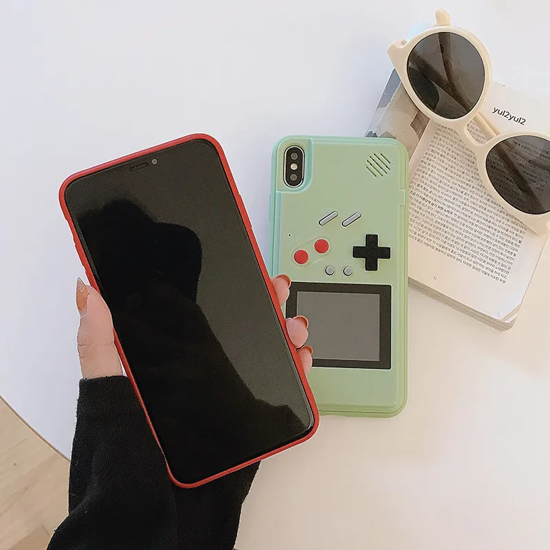 Аккумуляторные чехлы для телефонов в стиле ретро Gameboy iPhone 12 11 Pro Max 12Mini SE 2 XS XR X 7 8 6 +