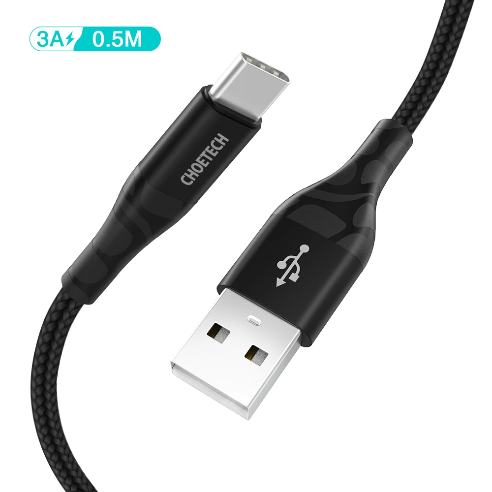 CHOETECH 3A USB Type C кабель для MEIZU PRO 6 быстрая зарядка Oneplus 5 Lumia 950 мобильный телефон
