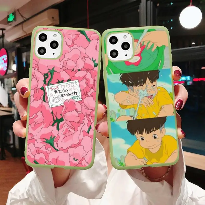 

Ponyo on the Cliff Japan anime movie Phone Case Candy Color for iPhone 11 12 mini pro XS MAX 8 7 6 6S Plus X 5S SE 2020 XR