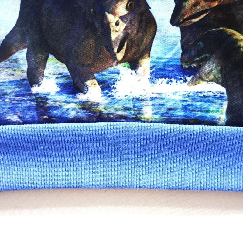 Детская одежда с принтом животных новейший дизайн динозавр крутая футболка