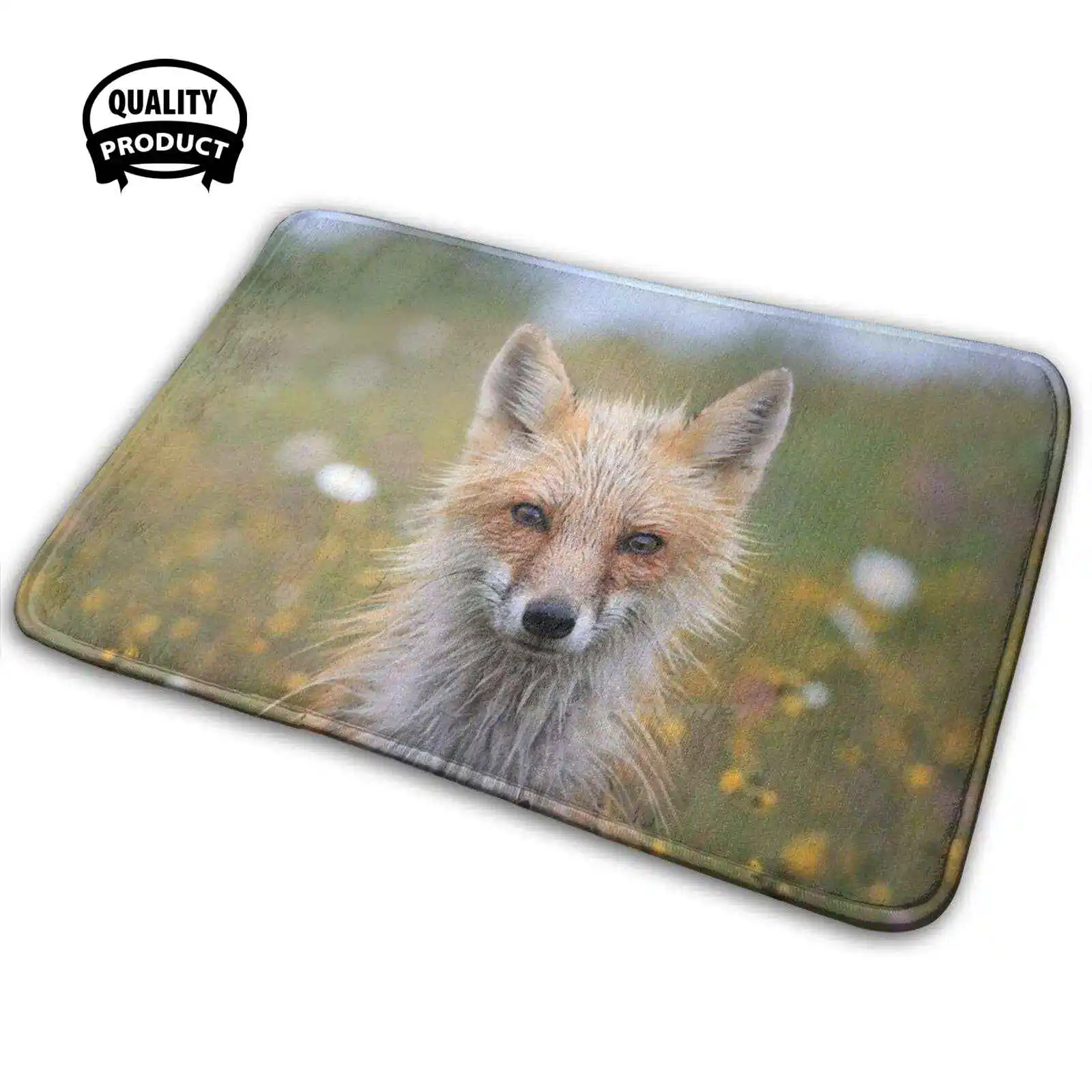 Влажная красная лиса 3D товары для дома коврик подушка Виксен женское животное