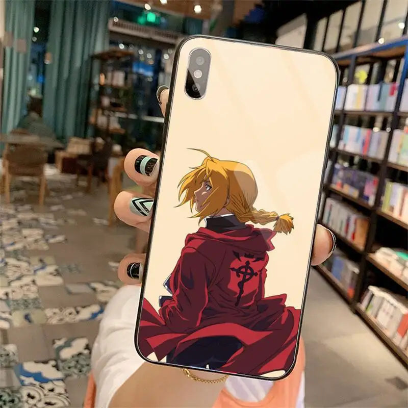 

Fullmetal Alchemist FMA Brotherhood high quality Phone Case Tempered glass For iphone 5C 6 6S 7 8 plus X XS XR 11 PRO MAX