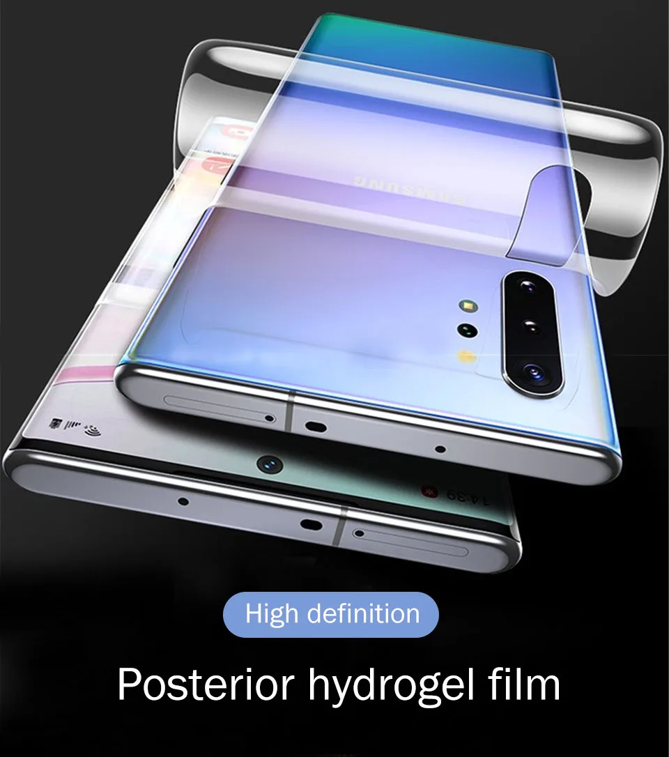 2 шт. Гидрогелевая Защитная пленка для Samsung Galaxy A10 A20 A30 A40 A50 A70 Note 8 9 10 Plus A80 A20E