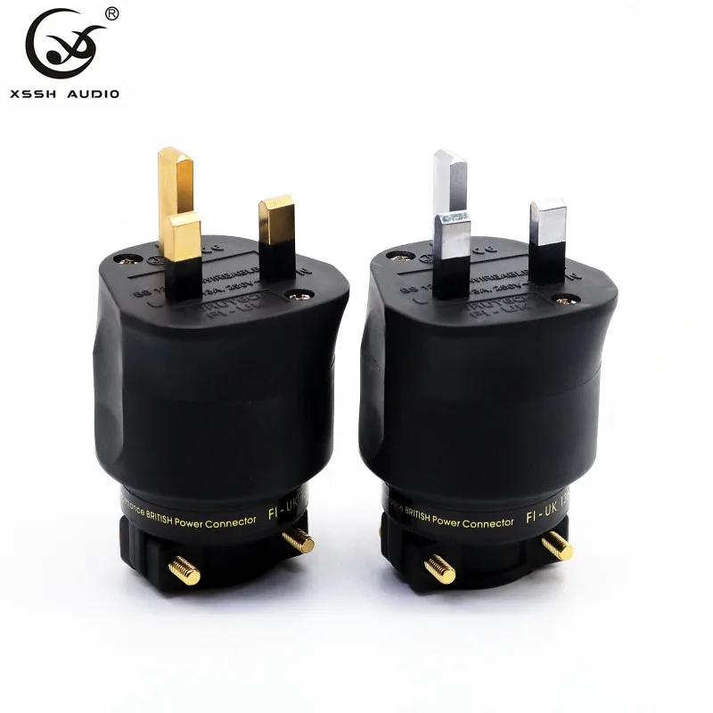 Йиво XSSH аудио Hi FI с покрытием из чистой меди золото родий электрической AC мужские