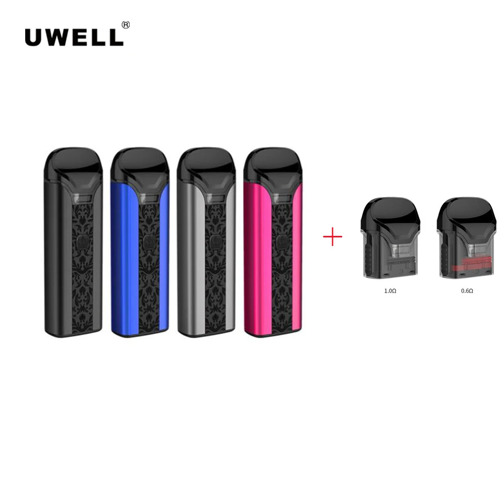 Оригинальный Uwell Корона Pod Комплект с 2 шт. картридж 0.6ohm/1ohm электронная сигарета Vape