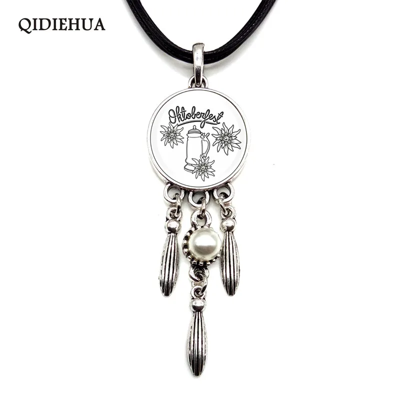 Новое ожерелье из эмалированного сплава с подвеской кабошон Edelweiss ожерелья