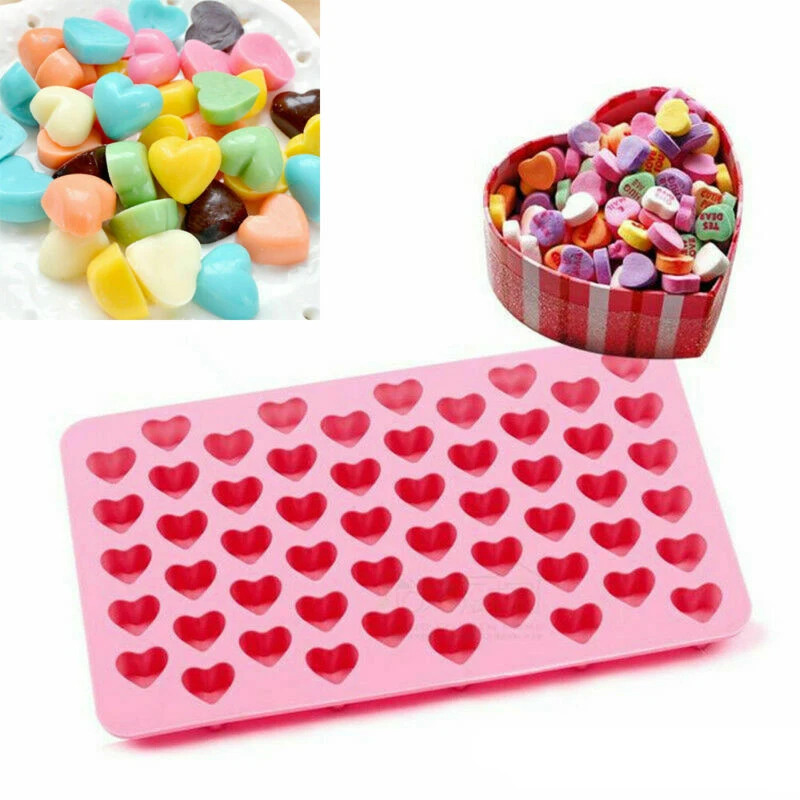 Мини силиконовая форма в форме сердца 55 отверстий |