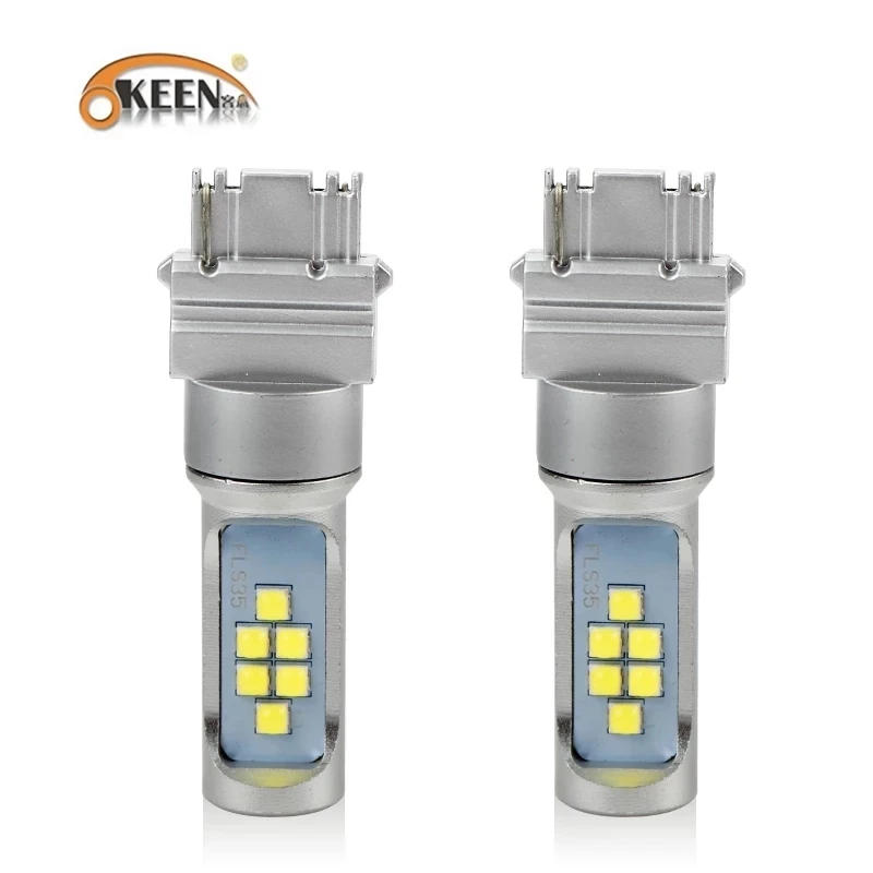 2 шт. автомобильные светодиодсветодиодный лампы T25 P27W 12SMD 3156 лм 3535 | Автомобили и