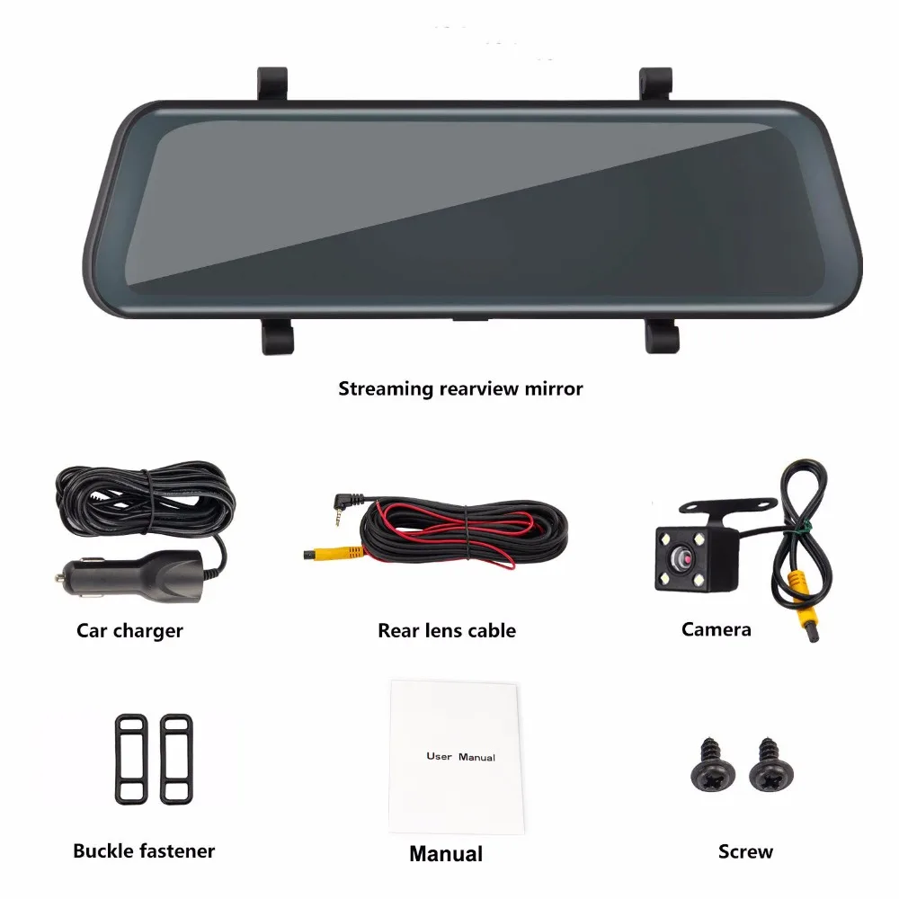 XGODY 10 ''двойной объектив HD 1080P Автомобильный видеорегистратор ips сенсорный экран Dash Cam камера заднего вида g-сенсор ночное видение TF 24H мониторинг парковки