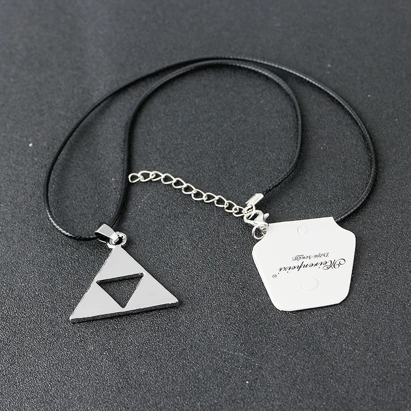 Ожерелье с подвеской из аниме Легенда о Зельде посеребренное колье Triforce 20 шт./лот