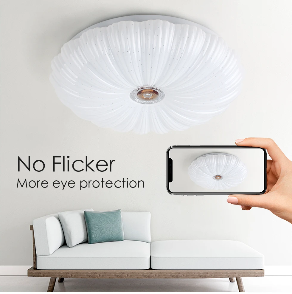 

VIPMOON Ultra-thin Energy Saving LED Ceiling Chandelie Recessed Lighting Dining Room 12W 18W 24W 36W KTV Bathroom Ceiling Lamps
