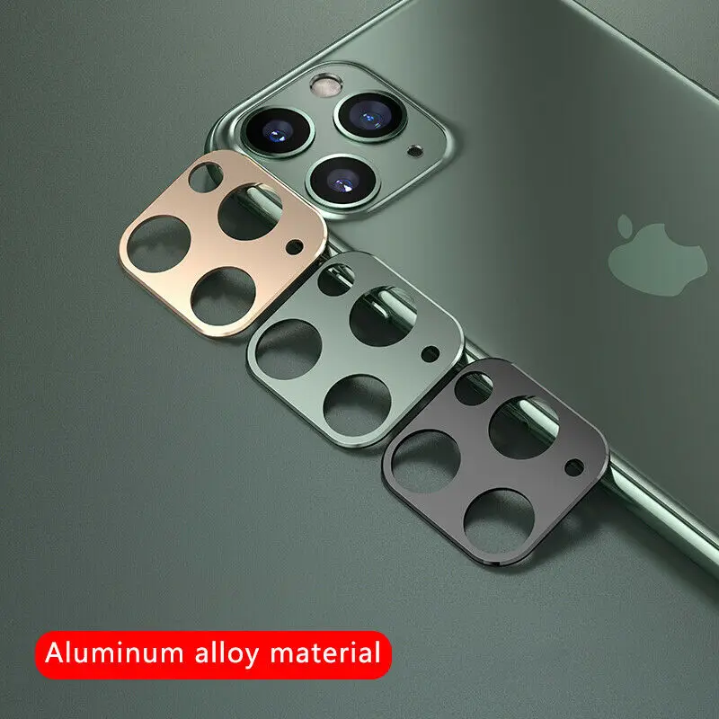 Для iPhone 11 Pro Max полное покрытие металлическая наклейка для объектива камеры
