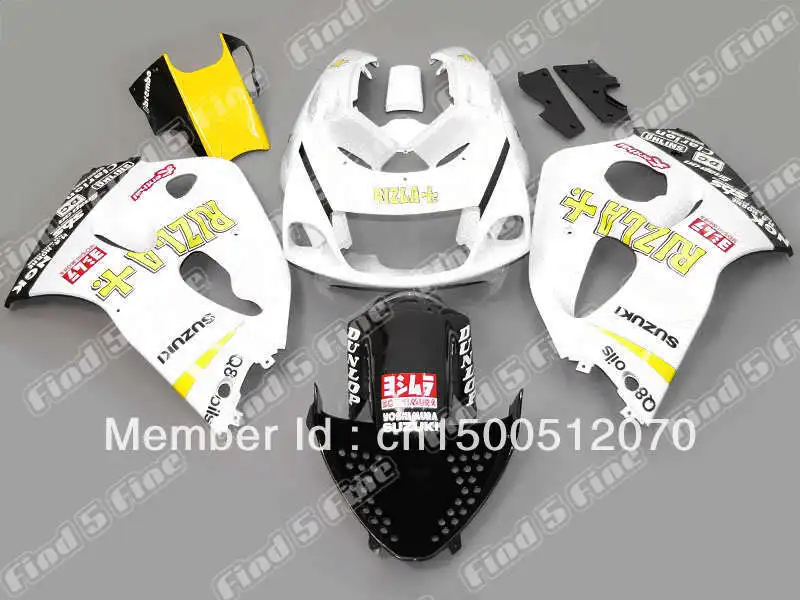 

white yellow black for GSXR600 GSXR750 96 97 98 99 00 GSX-R600 GSX-R750 96-00 GSXR 600 750 1996 1997 1998 1999 2000 fairing kit
