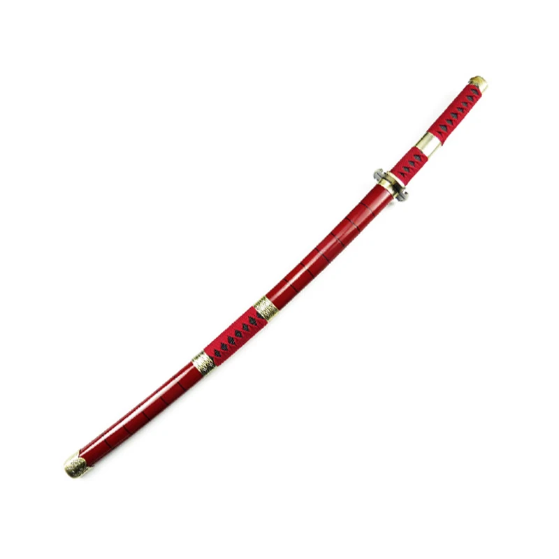 Wood/PU ONE PIECE 102cm Cosplay 1:1Samurai/Ninjas Sword Performance Props Toy Simulation Katana Weapon Roronoa Zoro Three Knife | Игрушки и