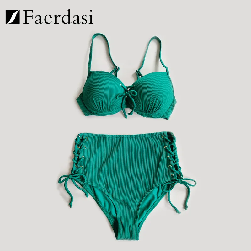 

New Special Fabric High Waist Sexy Bikini Bathing Suit Women Swimming Suit for Women