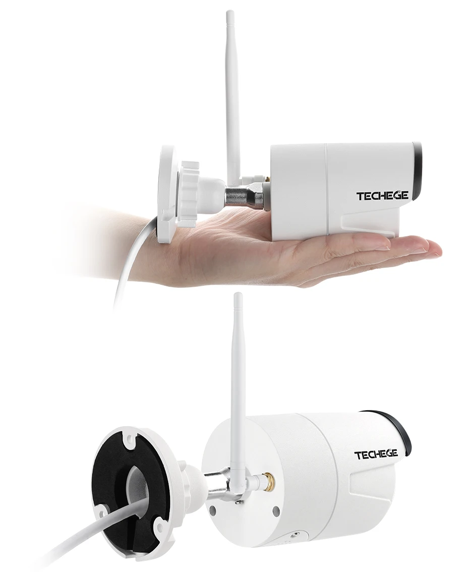 Techege 1080 P WI-FI IP Камера аудио запись на открытом воздухе Водонепроницаемый P2P Ночное видение 2.0MP Беспроводной проводное движение обнаружения приложение пульт дистанционного управления