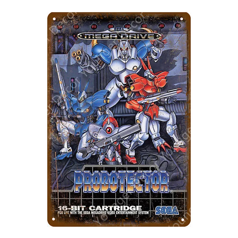 Постер для видеоигр с фильмом из мультфильма игровые металлические знаки