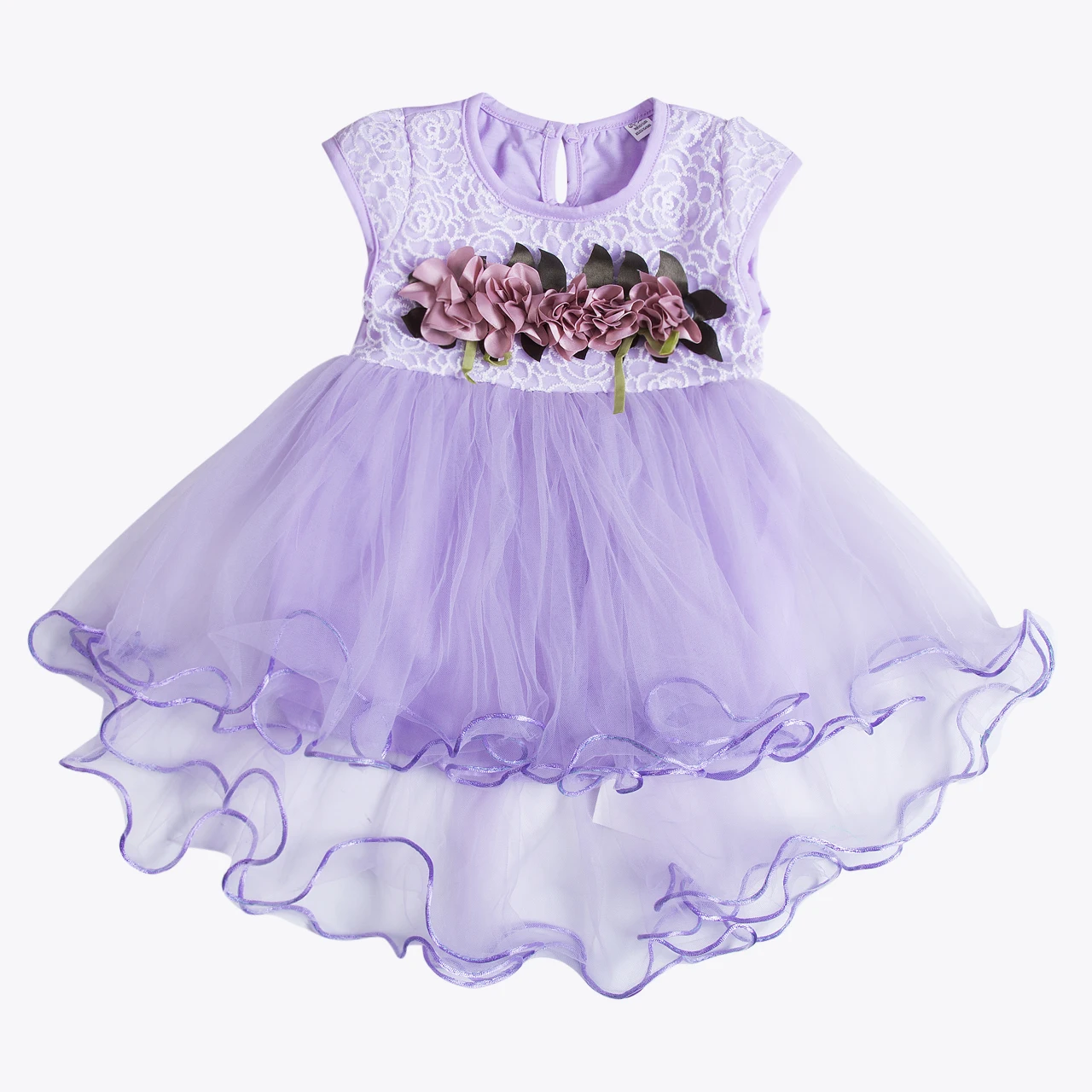 Toddler Kids Baby Girls Princess Dress Solid Lace Mesh Sheer Fairy Cute Floral Elegant Party Tulle Dresses 0-3Y 4 Colors | Детская