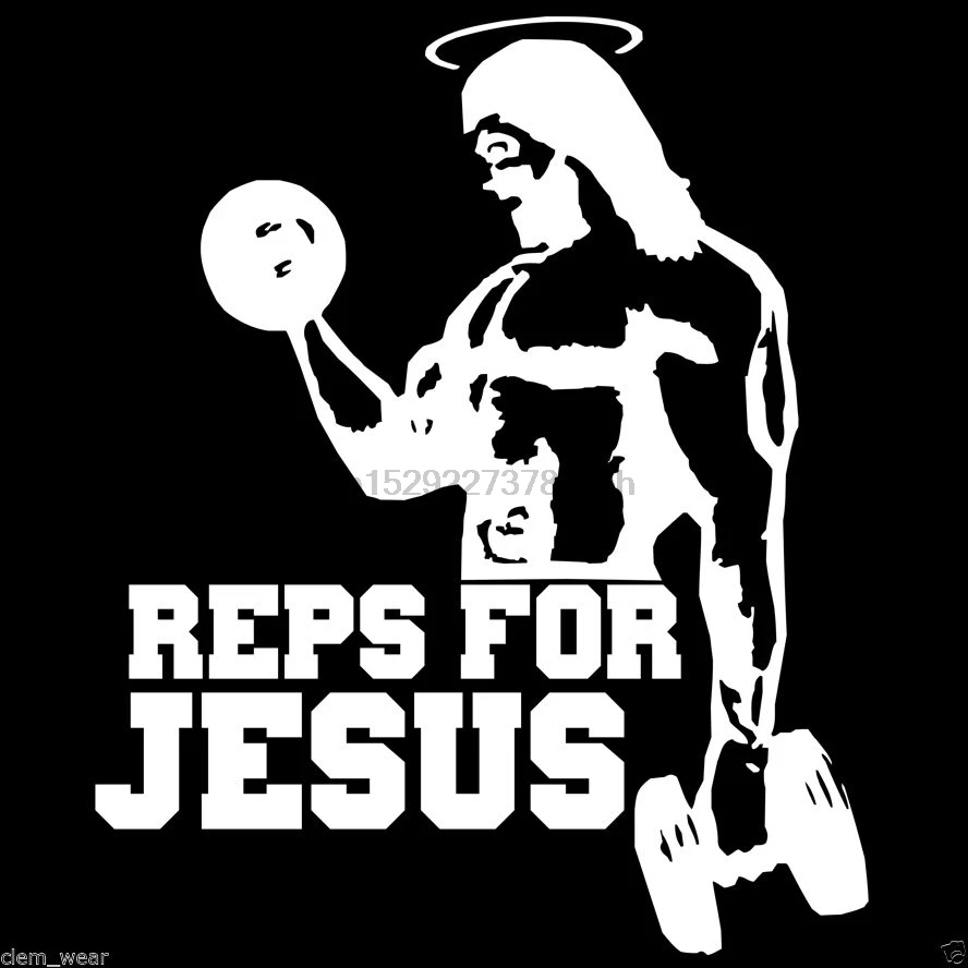 Футболка REPS для Иисуса Веселая |