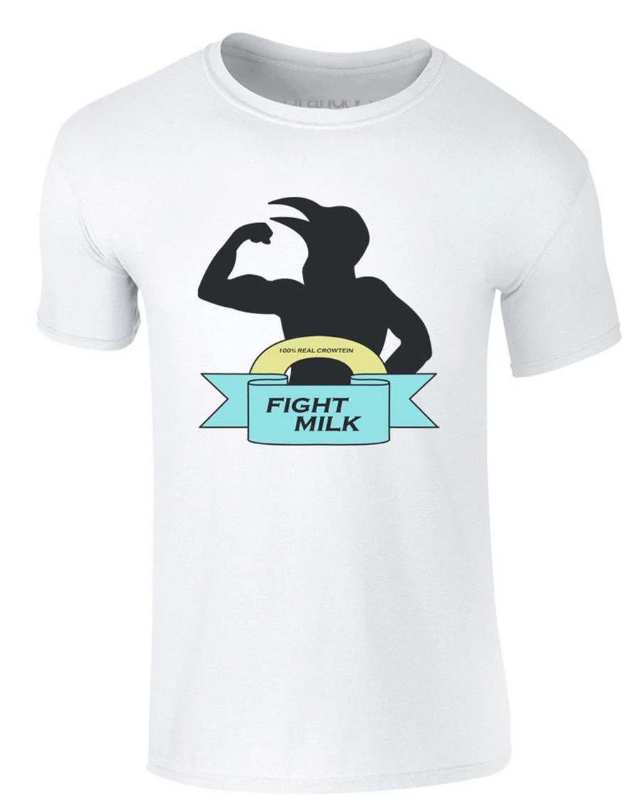 Повседневная белая хлопковая футболка для мужчин и женщин с принтом Борьба