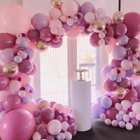 100pcs pink macaron balloons arch baby shower decoration birthday wedding party deco christening favors pastel balloons garland