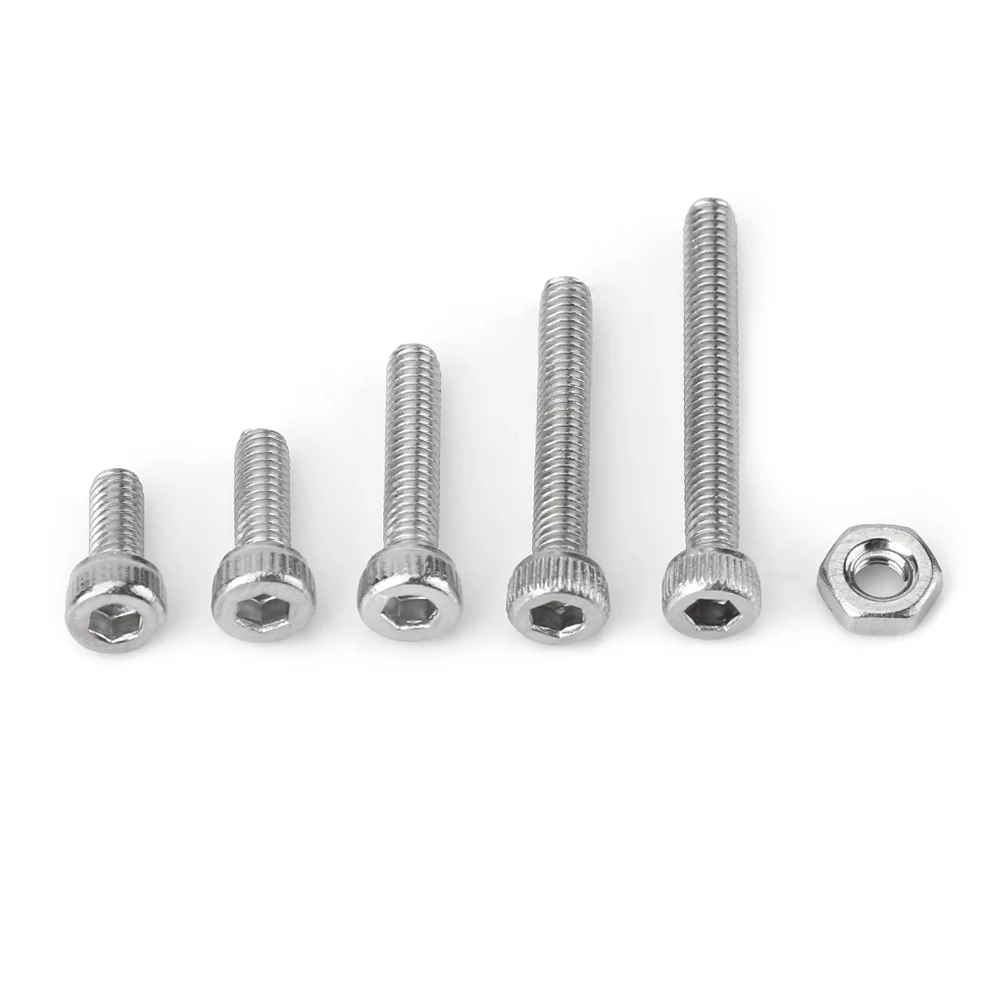 210 шт. набор винтов и гаек из нержавеющей стали|Наборы болтов| |