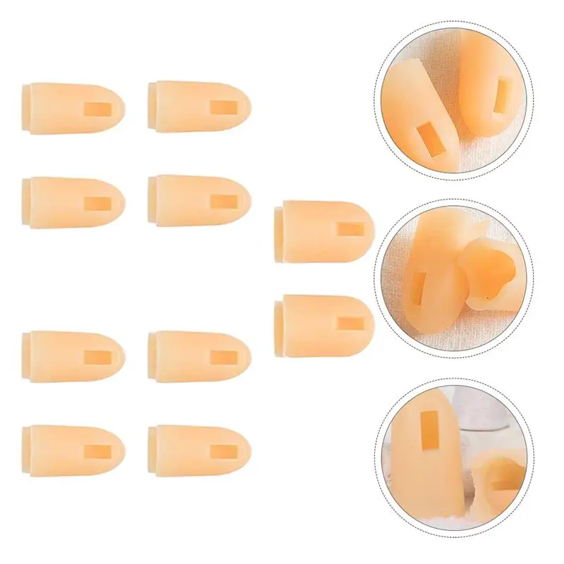 

10Pcs Manicure Fingers Fake Finger Replacement Artificial Fingers for Female Home