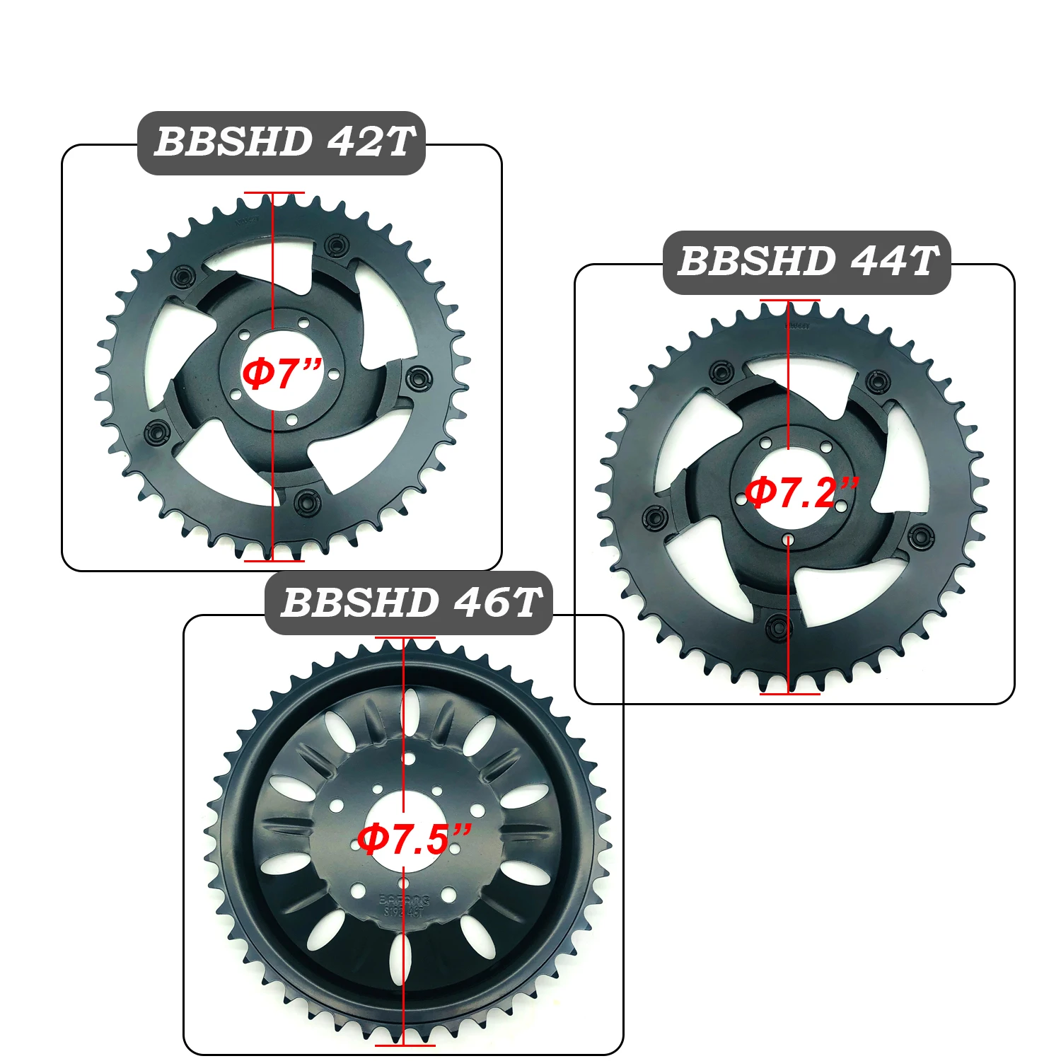 

Bafang BBSHD/BBS03 42T 44T 46T цепное колесо детской защиты велосипеда 8fun центральный приводной мотор наборы