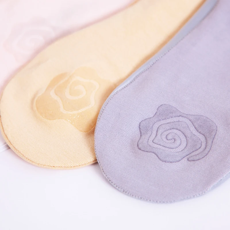 1 пара женские шелковые бесшовные силиконовые Чулки-невидимки