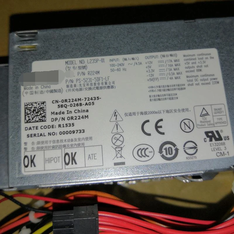 100% work for Dell L235P-01 L235P-00 H235P-00 H235E-00 F235E-00 PW116 R224M | Компьютеры и офис